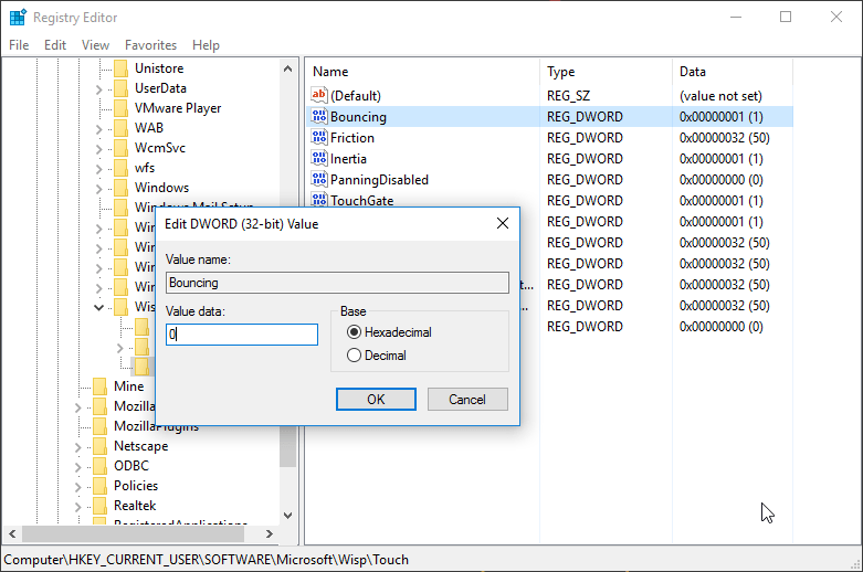 disable overscroll bump